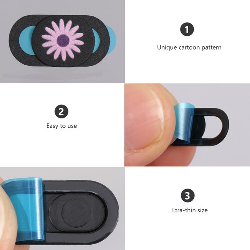 3pcs Webcam Security Slider Privacy Camera Cover Webcam Slider Laptop Lens Cover - Photo 11/12