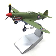 1:72 1941 WWII US Curtiss Wright P-40 Fighter Aiplane Model Diecast Army Plane