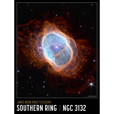 Poster Südlicher Ringnebel NGC 3132 großer Druck 46x61 cm