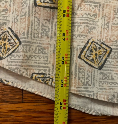 Natural Issue faltenfreies Button-Down Camp Hemd Herren Large Tall geometrisches Muster - Bild 5 von 7