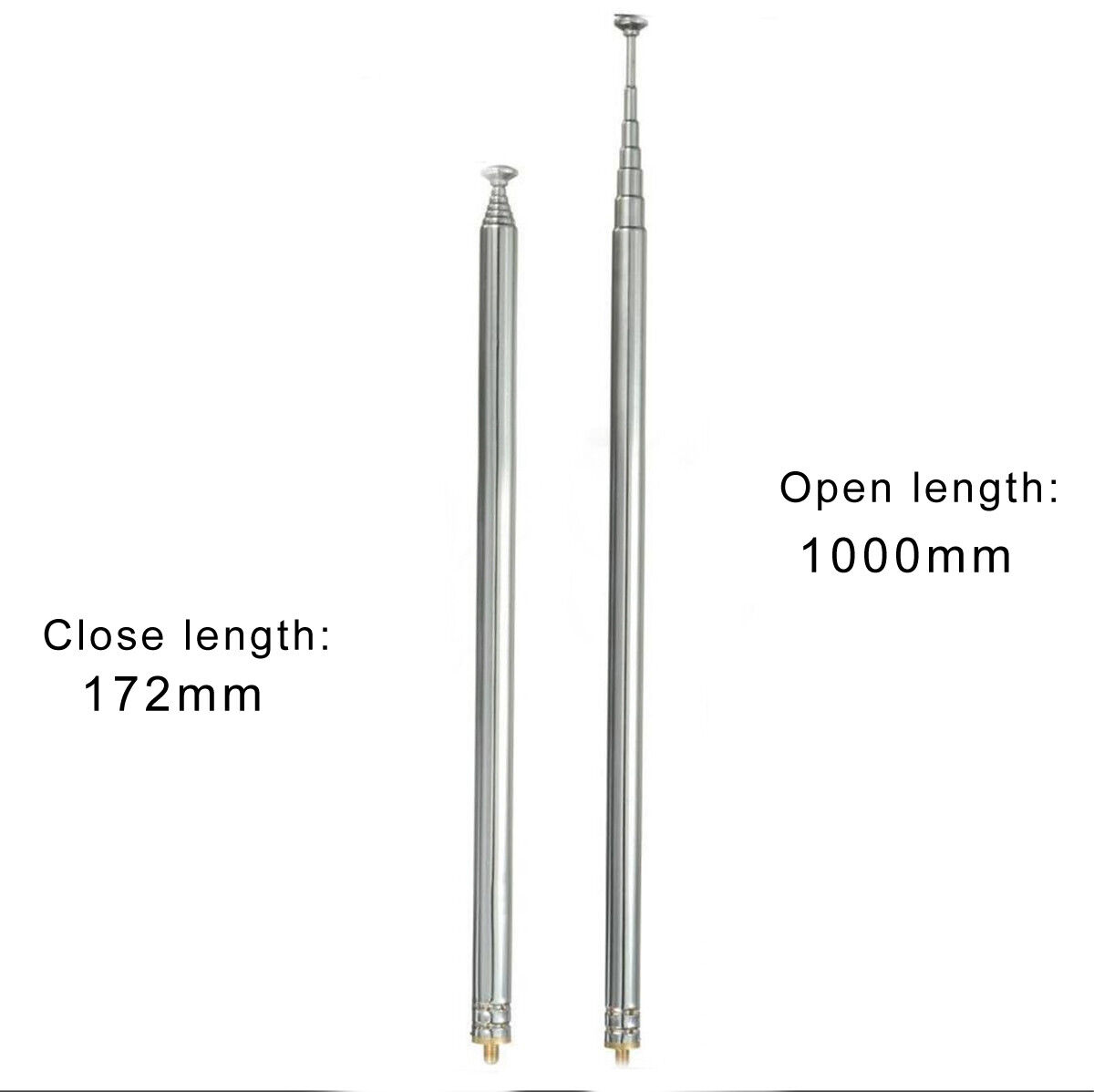 Telescopic 7mm Male Aerial Antenna For RC Radio Control Transmitter Controller