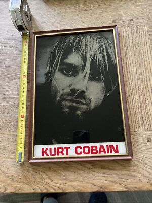 Kurt Cobain Nirvana Original 1990s Wall Mirror In Original Frame
