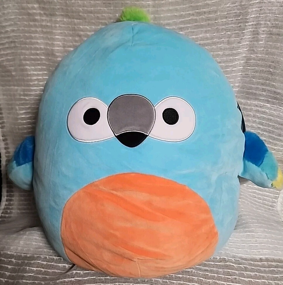Giftable Brand New 2024 New Squishmallows 16” Tenise The Blue Tropical Bird Soft