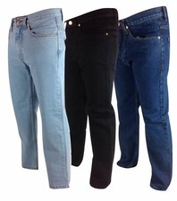 Men's Straight Leg Basic Jeans Basic Casual Work Denim Regular Big Tall Waists