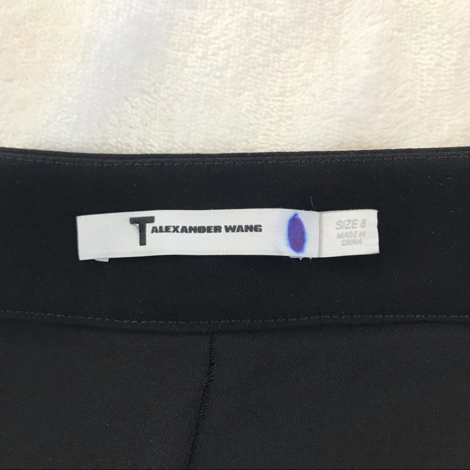 Pantalone pantalone nero T. By Alexander Wang taglia 8