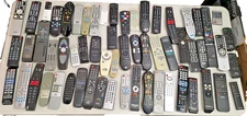 Lot of 60 Remote Controls Various Brands Untested All With Battery Covers #0012