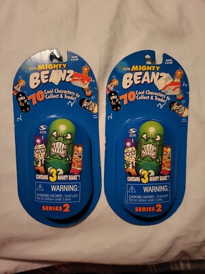 2 Mighty Beanz Series 2 Spinmaster Toys New Sealed Packages 2003