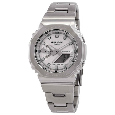 Casio G-Shock G-Steel 2100 Series Silver-tone Dial Men's Watch GM2110D-7A