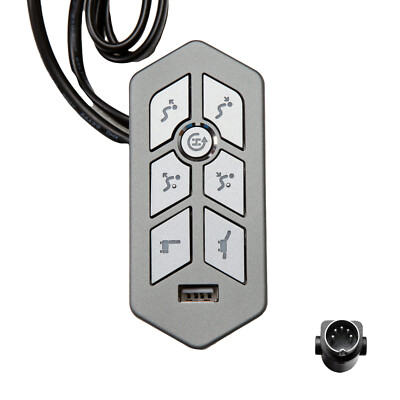 Emomo 7 Button 5 Pin Switch Control Model TRG with USB for Recliner Lift Chairs