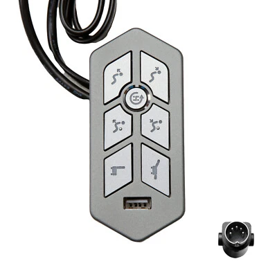 Emomo 7 Button 5 Pin Switch Control Model TRG with USB for Recliner Lift Chairs