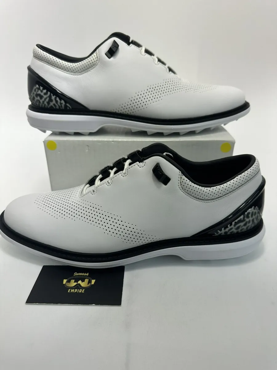 Nike Jordan ADG 4 Golf Shoes Men's Size 10 White/Black DM01013-110 