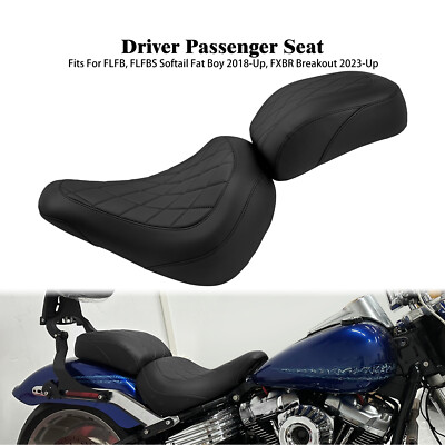 Black Driver Passenger Seat For Harley Breakout FXBR 23-2024