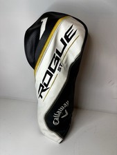 Callaway Rogue ST Driver Head Cover Headcover Black White Gold Golf
