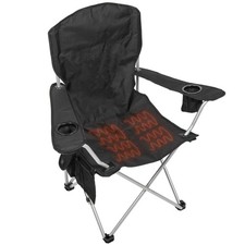 CAMP & GO Heated Deluxe Quad Camping Chair, Folding Heated Chair with 18" USB...