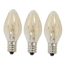 3PCS 15W 120V Light Bulbs for Natural Salt Lamps Salt Lamp Incandescent E12