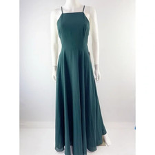 Lulus Emerald Green Sleeveless Maxi Gown Dress Size M Bridesmaid NEW
