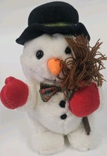 Russ VINTAGE MR. CHATTERS THE SNOWMAN 6" Plush Stuffed Animal Toy