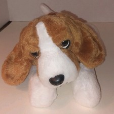 Aurora World Beagle Puppy Dog Stuffed Plush 12 In. Hound Realistic Hard Eyes