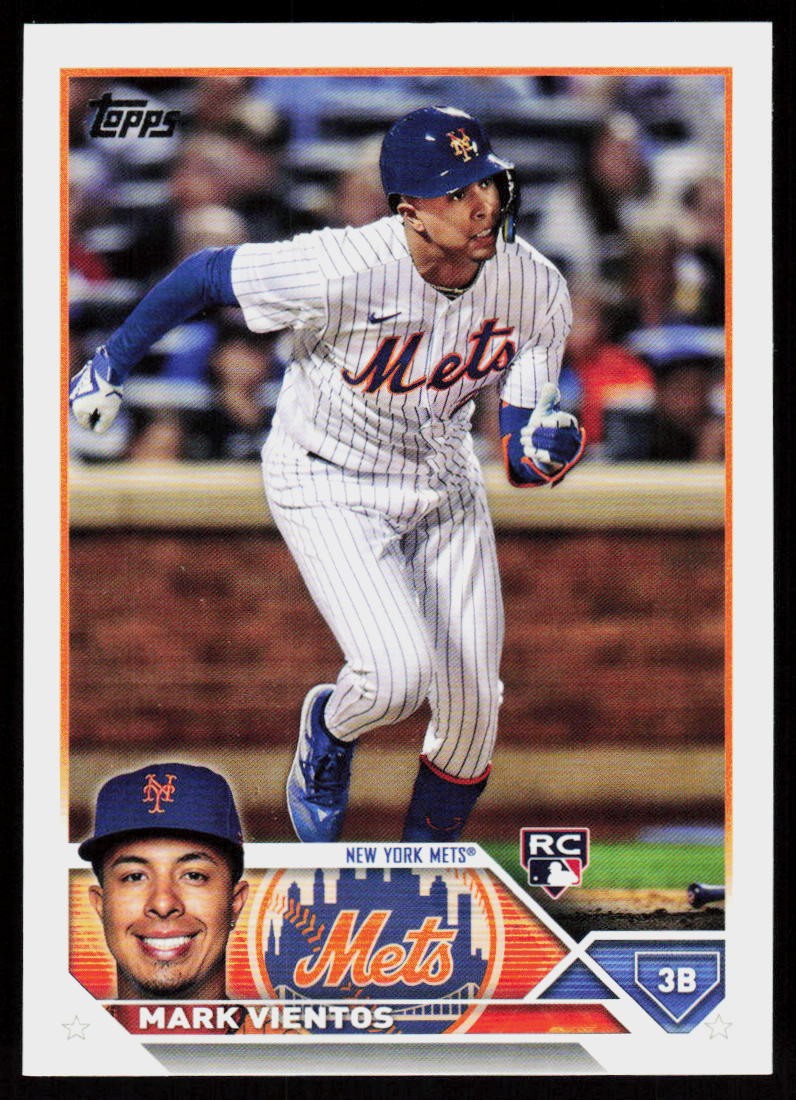 2023 Topps Mark Vientos #550 BASEBALL CARD Rookie New York Mets RC