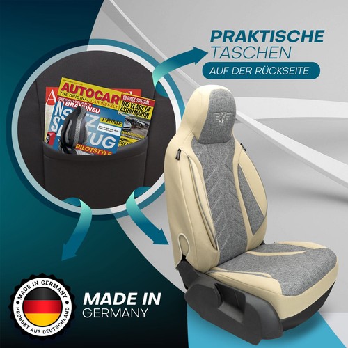 Wohnmobil Sitzbezüge passend für Roadmaster Classic (Grau-Beige) - Bild 7 von 13