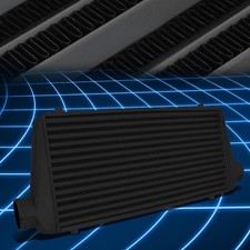 31x13x3 Tubefin Black Aluminum Fmic High Flow Turbo Front Mount Intercooler 31x13x3 Tubefin Black Aluminum Fmic High Flow Turbo Front Mount Intercooler