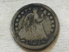 1854 seated liberty half dime five cent silver us coin