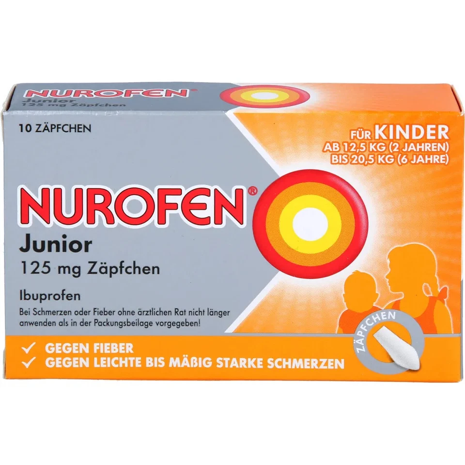 RECKITT BENCKISER DEUTSCHLAND GMBH Nurofen Junior 125 mg Zäpfchen 10St - 04660785