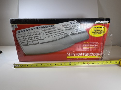 Microsoft Natural Keyboard Pro Ergonomic Vintage Split Keyboard USB & PS-2 1999 - Picture 2 of 7