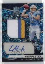 2019 Panini Spectra Rookie Neon Blue Prizm 60/75 Easton Stick Patch Auto 0o3b