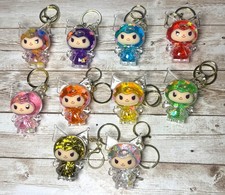 Clear Liquid Keychain Kuromi Glitter Keychain Purse, Backpack Charm Best Gift