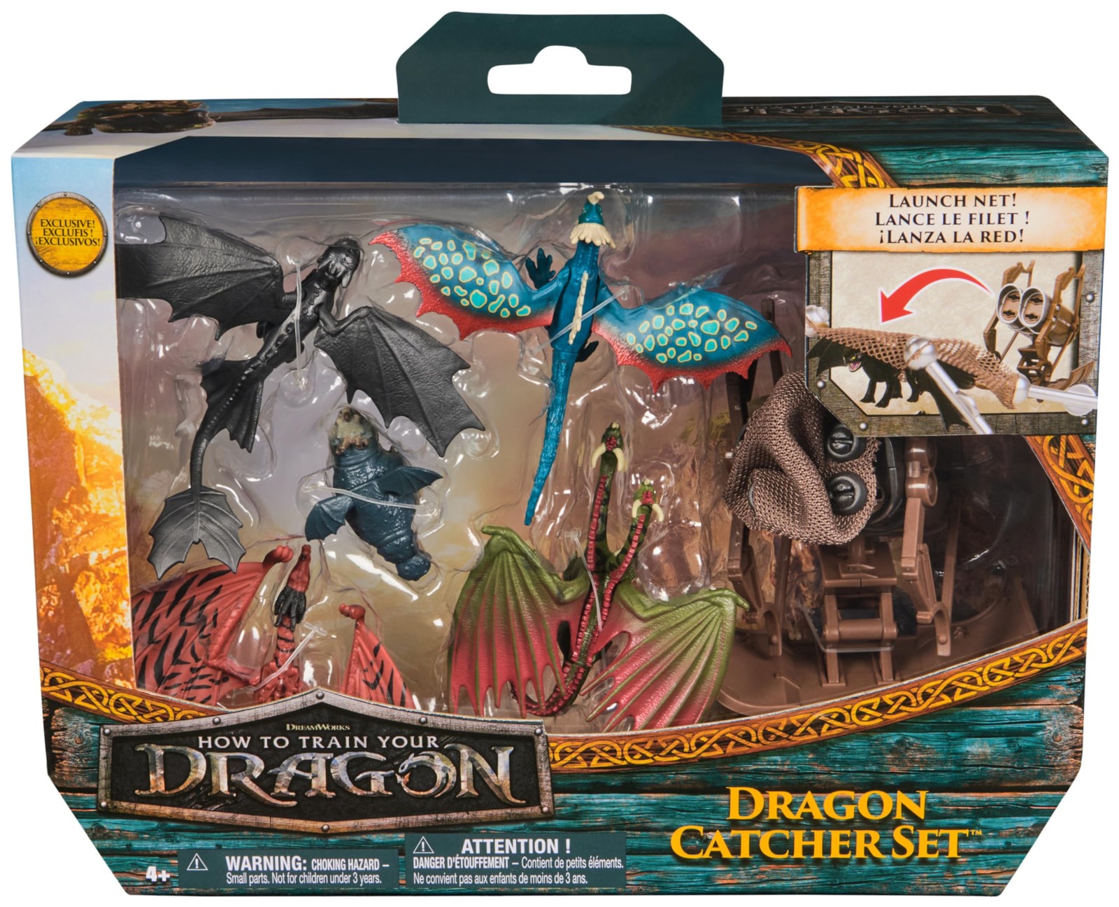 Coffret mini figurines Chasseur de Dragons Dragons avec figurines de combat collectionnables