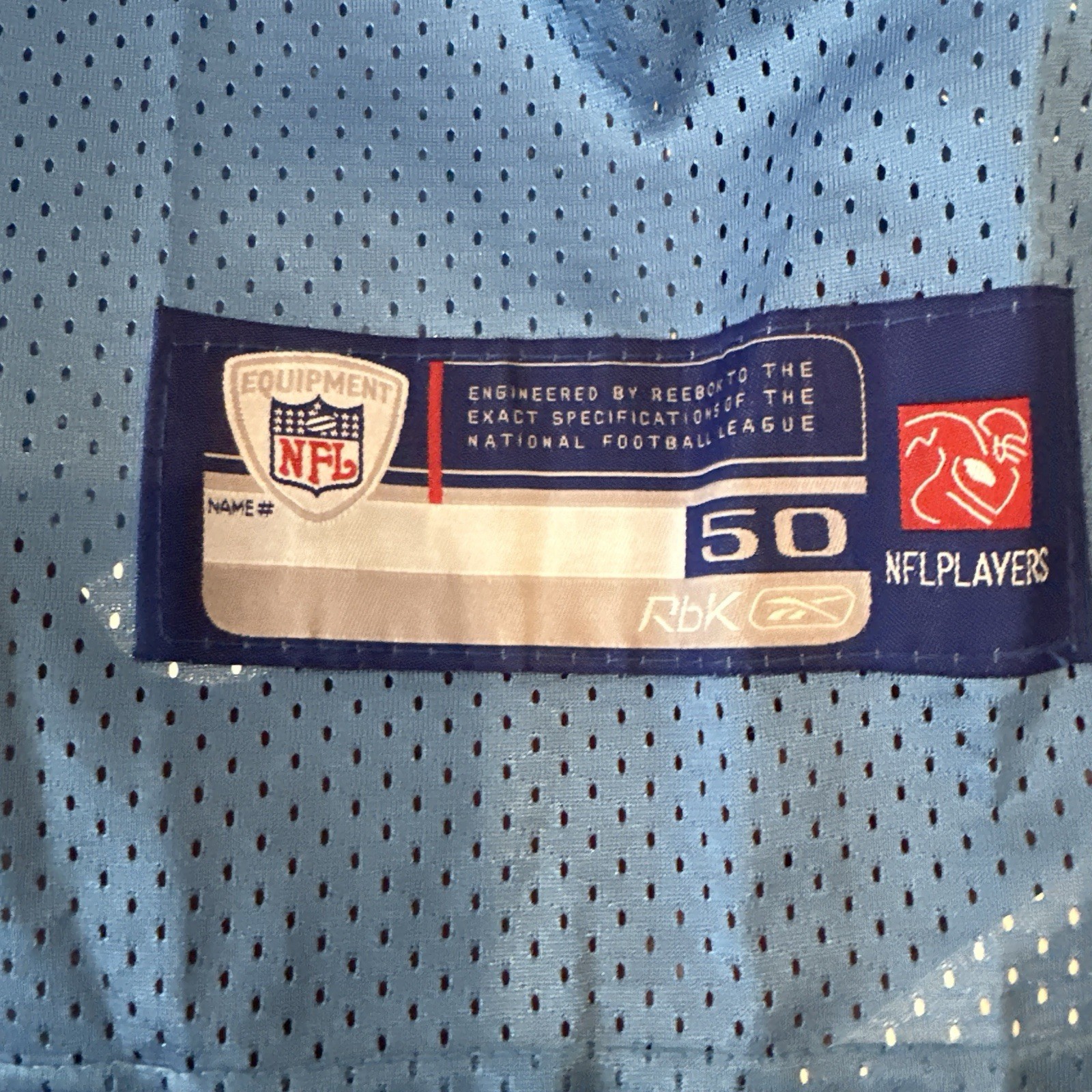 NFL San Diego Chargers Phillip Rivers Sz 50 Reebok Light Blue Jersey thumbnail 3