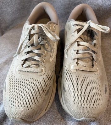Brooks Women's Ghost 15 Neutral Running Shoe - Oyster/Alloy/White - 9M Sneakers
