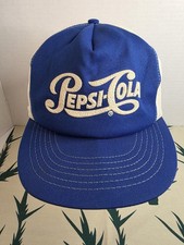 Vintage Pepsi Cola Snapback Trucker Hat Cap Made In Usa