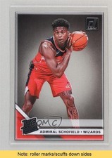 2019-20 Panini Clearly Donruss Rated Rookie Admiral Schofield #89 READ 0b3