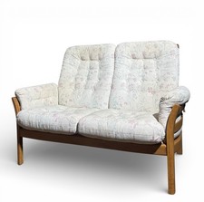 ERCOL GOLDEN DAWN SAVILLE SOFA SOLID ELM AND BEECH BEECH MID CENTURY C1970s