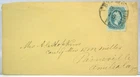 1860s CONFEDERATE CIVIL WAR COVER WITH 10 CENT CONFEDERATE STAMP CSA #11-AD #1