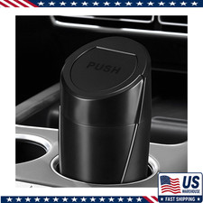 Car Trash Can Lid Leakproof Portable Mini Garbage Bin Cup Holder Orcolor Black Car Trash Can Lid Leakproof Portable Mini Garbage Bin Cup Holder Orcolor Black