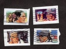 #4668-71 Great Film Directors Stamps, Used Set of 4, Forever, On Paper