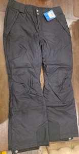 Columbia Arctic Trip Omni-Heat Insulated Snow Ski Pants Black Women LARGE - NC41