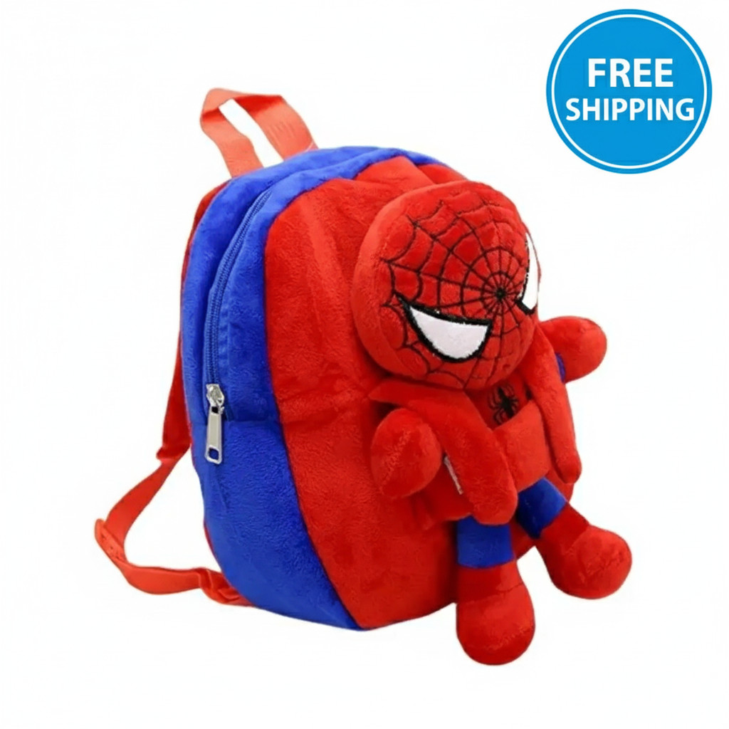 Plush Cartoon Character Backpack for Kids - Cute Schoolbag  for Boys and Girls