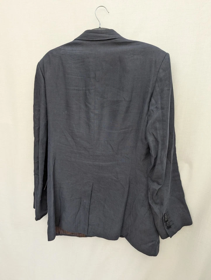 Chaqueta Paul Smith Para Hombres 42 Azul Lino Blazer Trabajo Inteligente Deportes Preppy Academia Foto 2 de 4