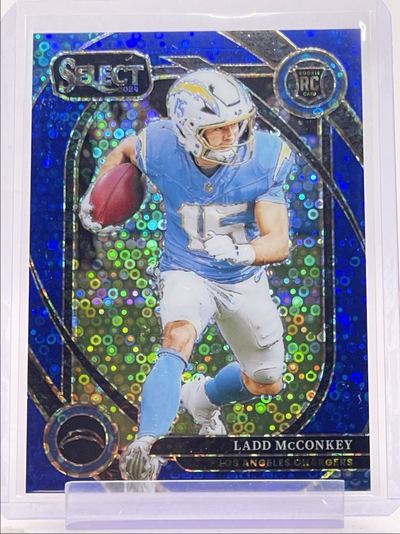 LADD MCCONKEY 2024 SELECT CLUB LEVEL ROOKIE BLUE DISCO PRIZM RC /25 Q2403