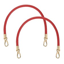 2 Pcs Braided Purse Strap, 21.6 Inch for Handbag Tote Making  Bright Red 