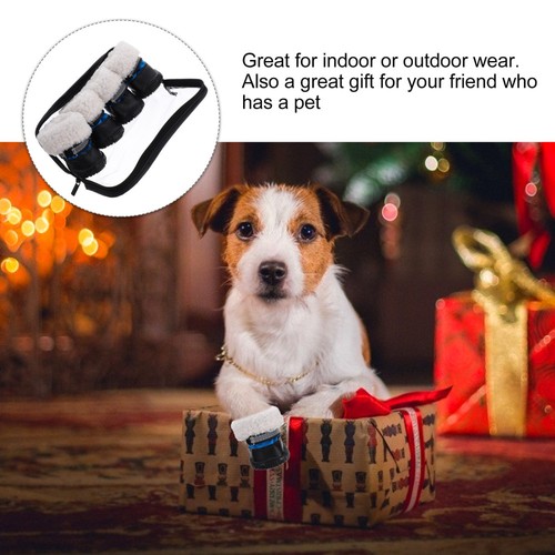 4 PIEZAS Cálidos e Impermeables Zapatos para Perros Cachorro Pata Protectores para Perros - Imagen 5 de 12