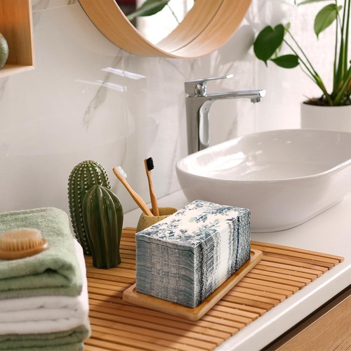 200 Pcs Eucalyptus Paper Guest Napkins Disposable Hand Towels for Bathroom Pa... - Picture 6 of 6