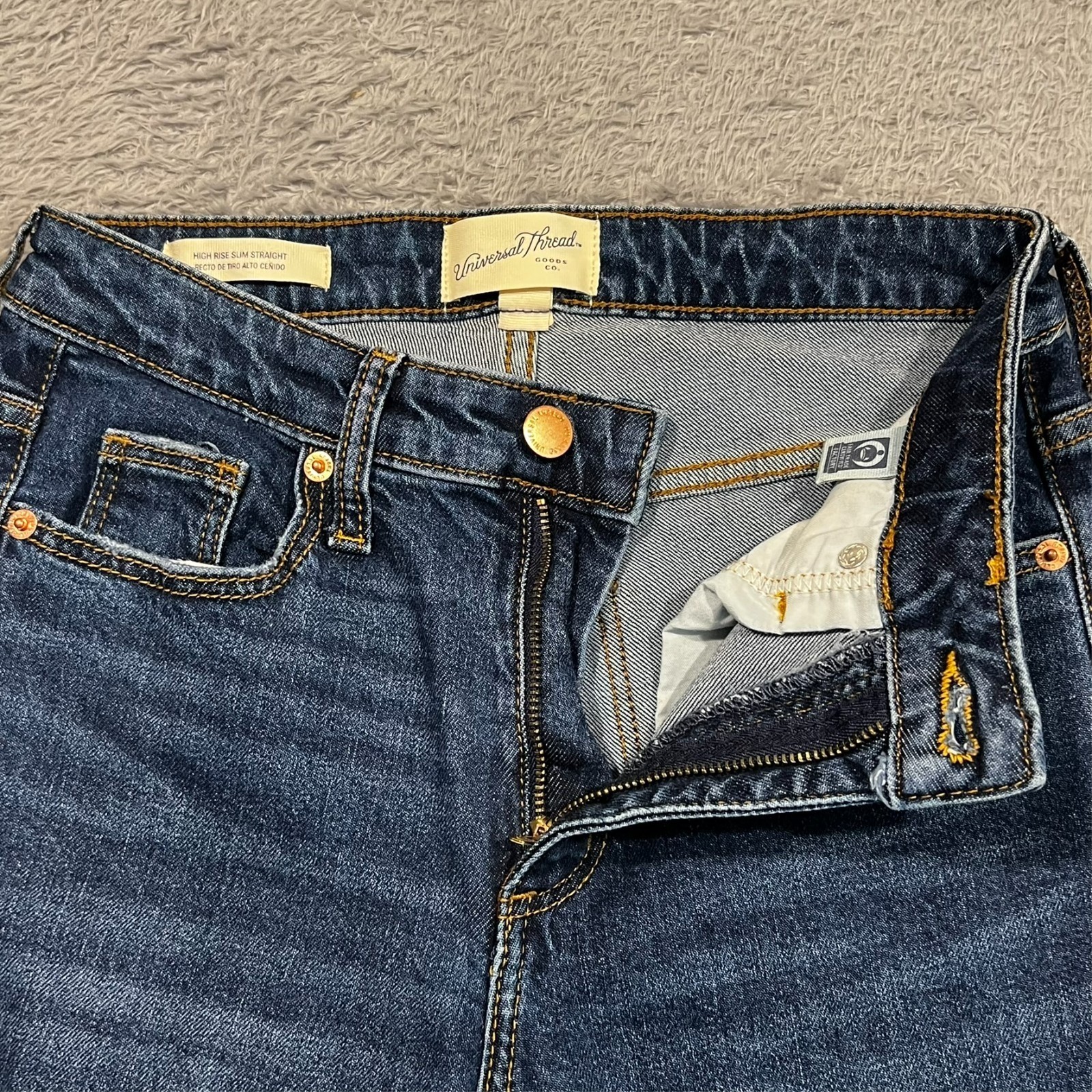 Universal Thread Jeans Slim Straight Distressed H… - image 8