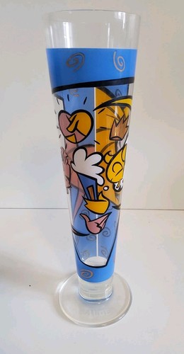 Vintage Ritzenhoff Pilsner Beer Glass 1996 Auge Cartoon Collector Home Bar - Picture 7 of 9