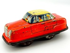 Vtg Technofix G-E 1960 Tin Wind Up Mercedes Car Made in West Germany - Untested
