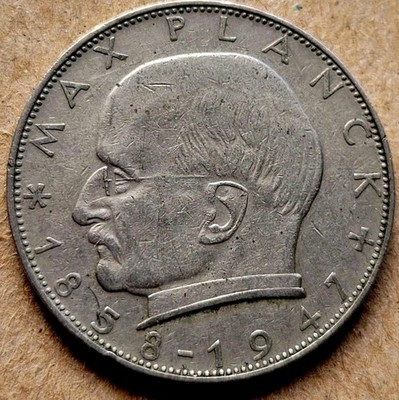 Germany - Federal Republic 2 Mark, 1958-D, Max Planck | eBay
